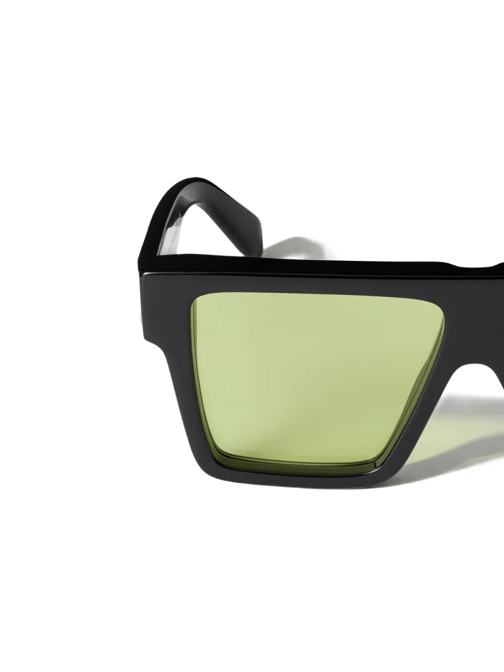 Off-White Eyewear Berkeley light-green lens sunglasses Zwart