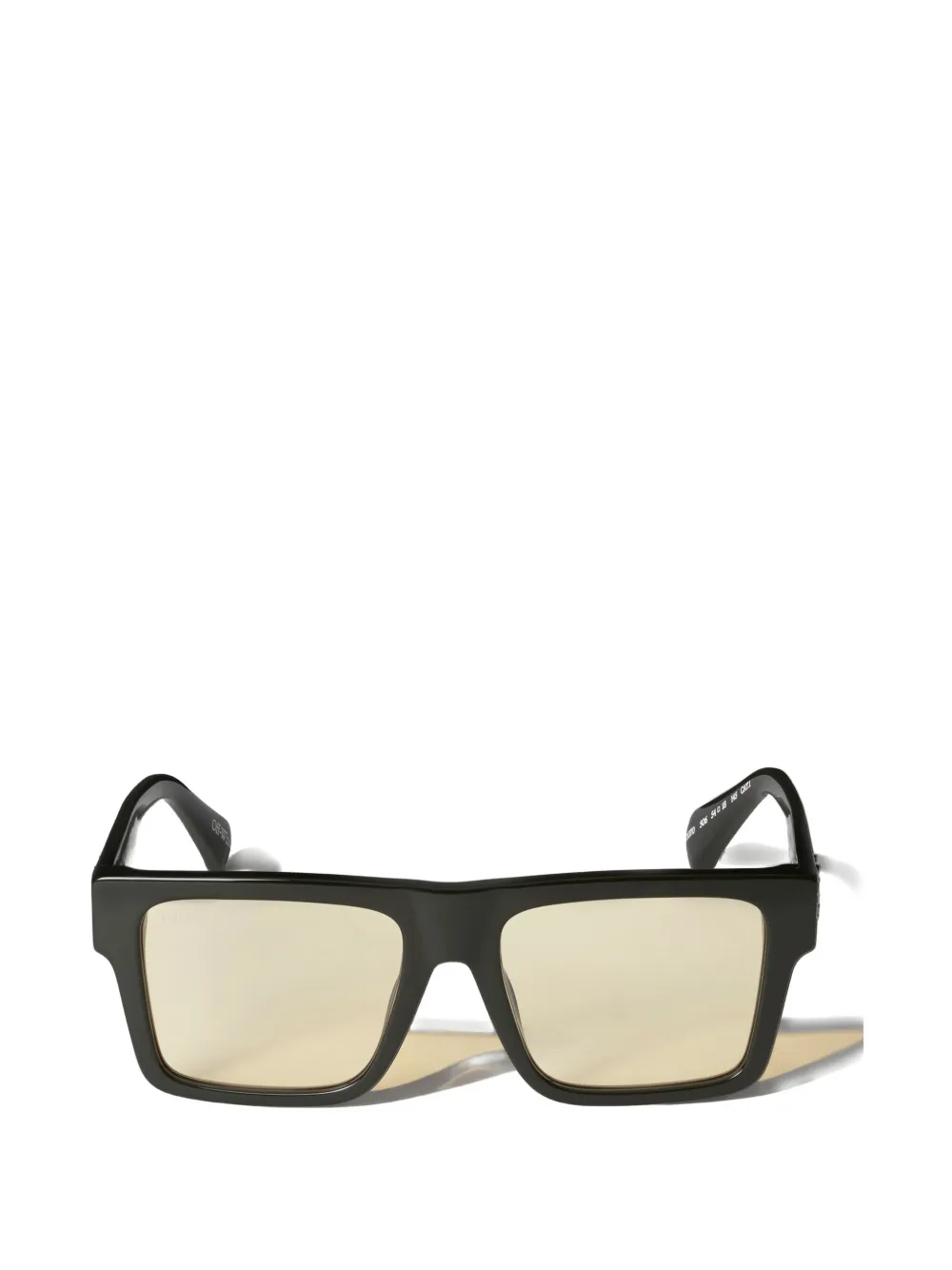 Off-White Lawton yellow lens sunglasses - Nero