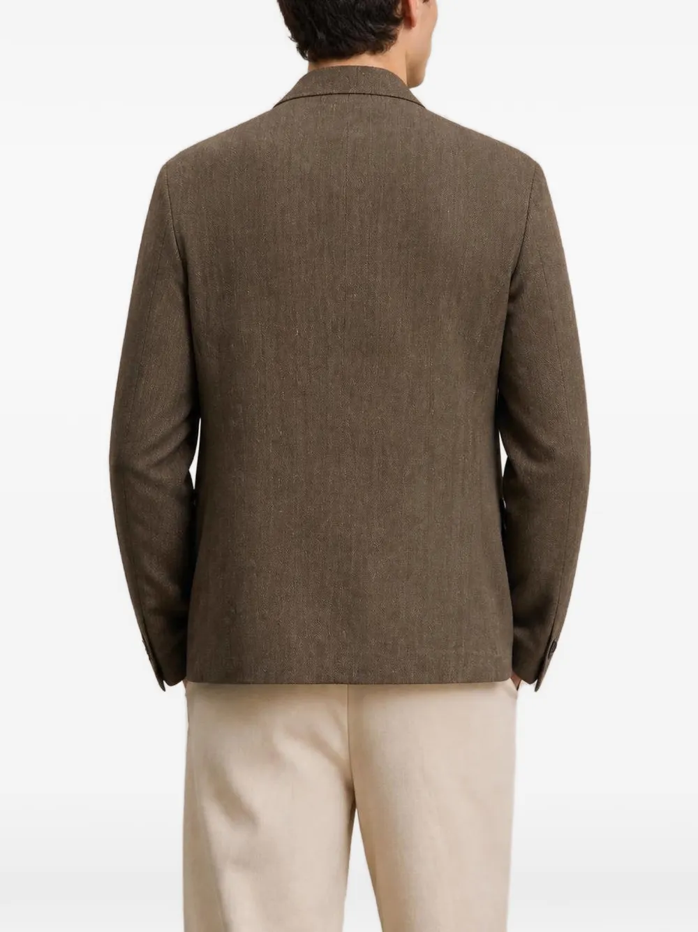 RETORI double-breasted blazer Bruin