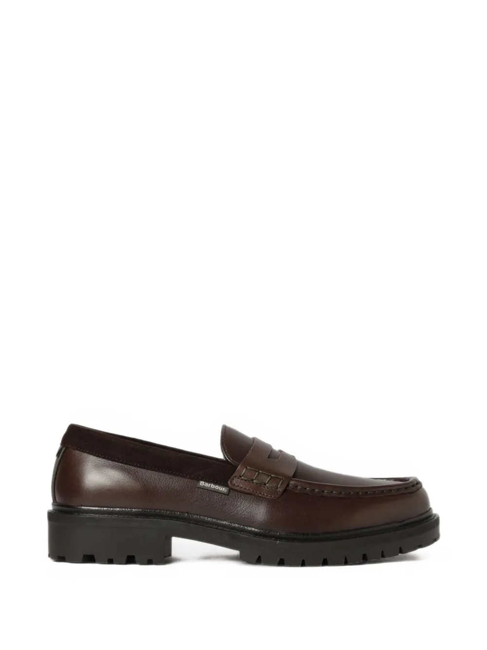 Barbour Croxton leather loafers - Marrone