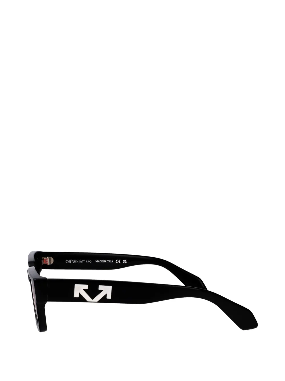 Off-White Eyewear Huntington zonnebril met rechthoekig montuur Zwart