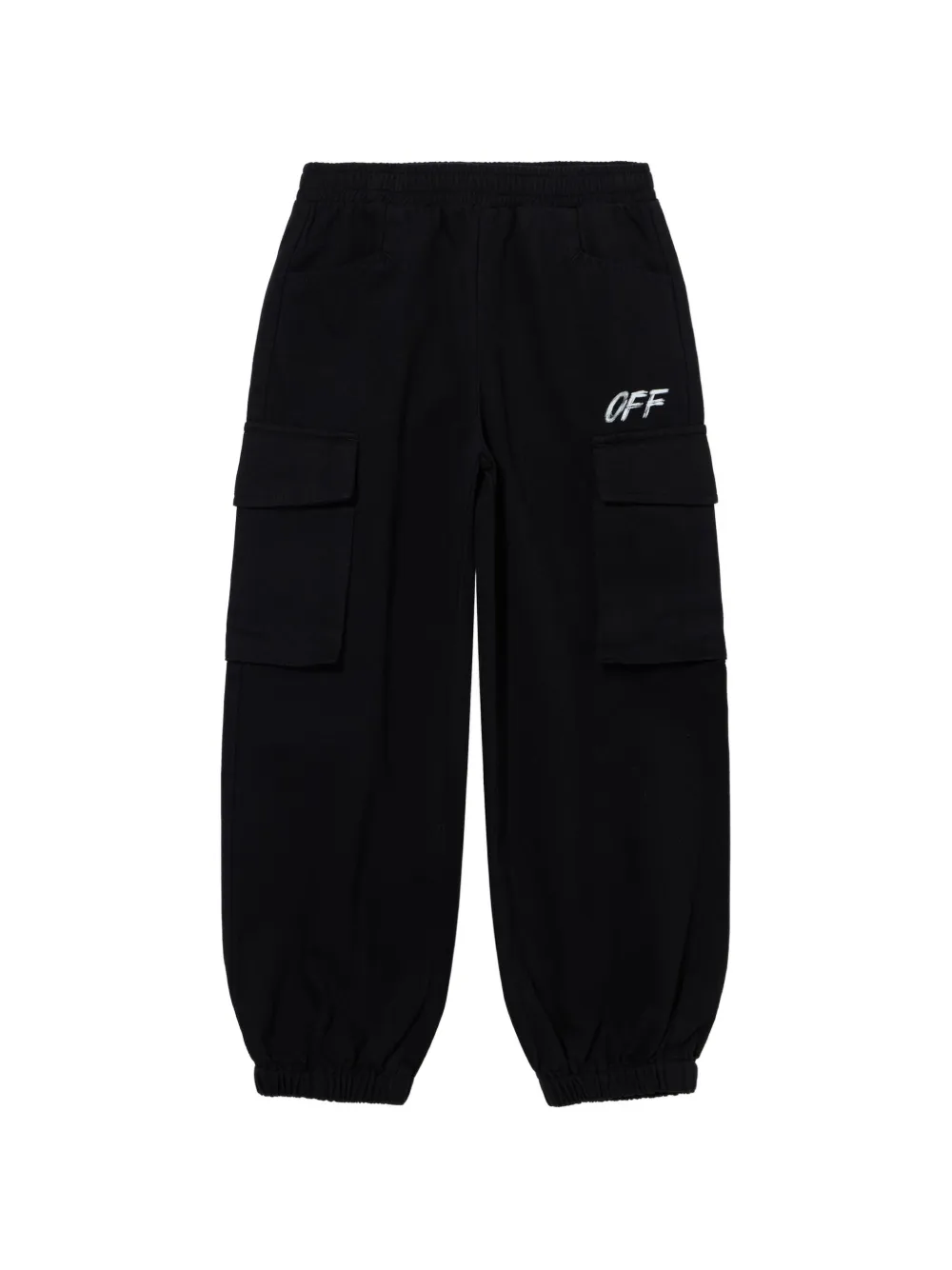 Off-White Kids Cargo Shared Logo - Nero
