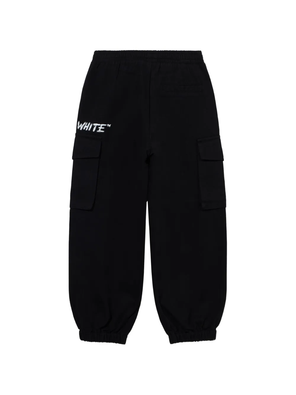 Off-White Kids Shared Logo cargo pants Zwart