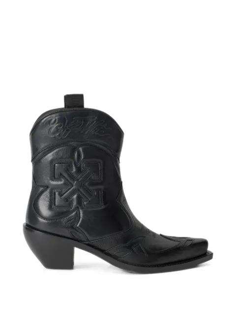 Off-White Santiag  Arrows-patch ankle boots