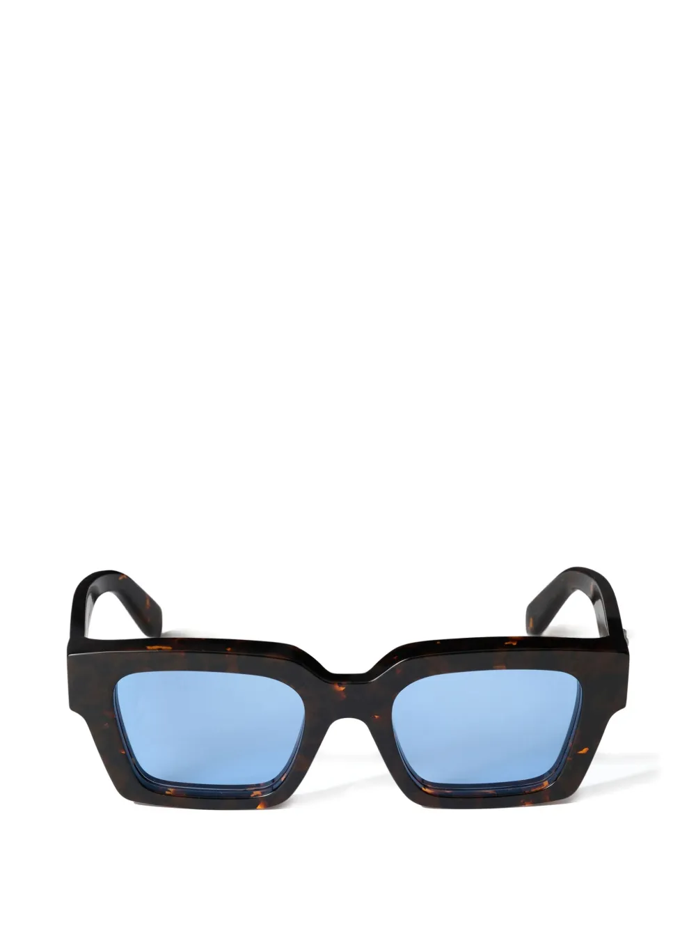 Off-White Virgil L light-blue lens sunglasses - Marrone