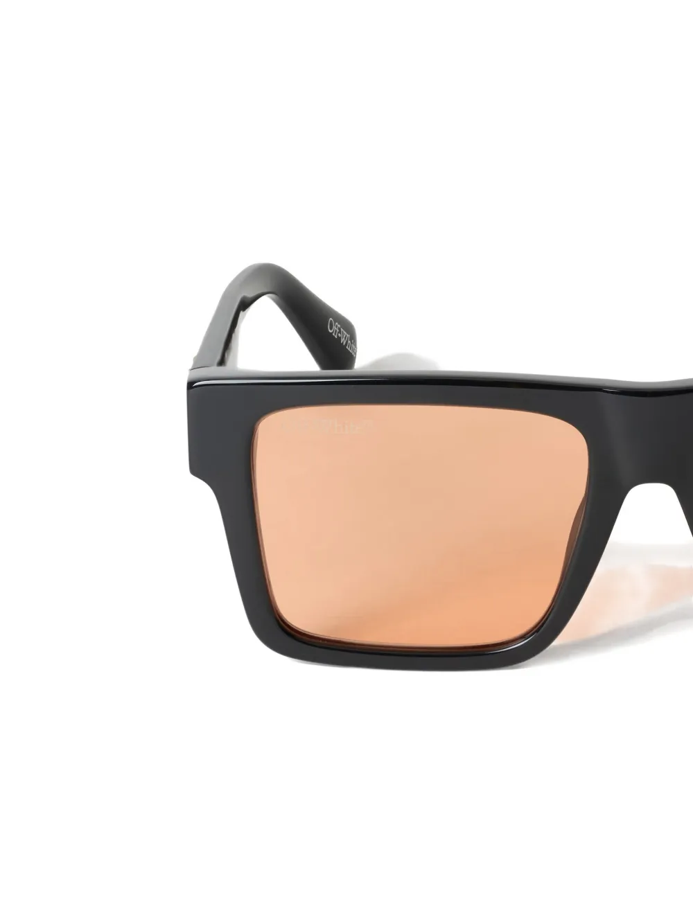 Off-White Eyewear Lawton orange-lens sunglasses Zwart