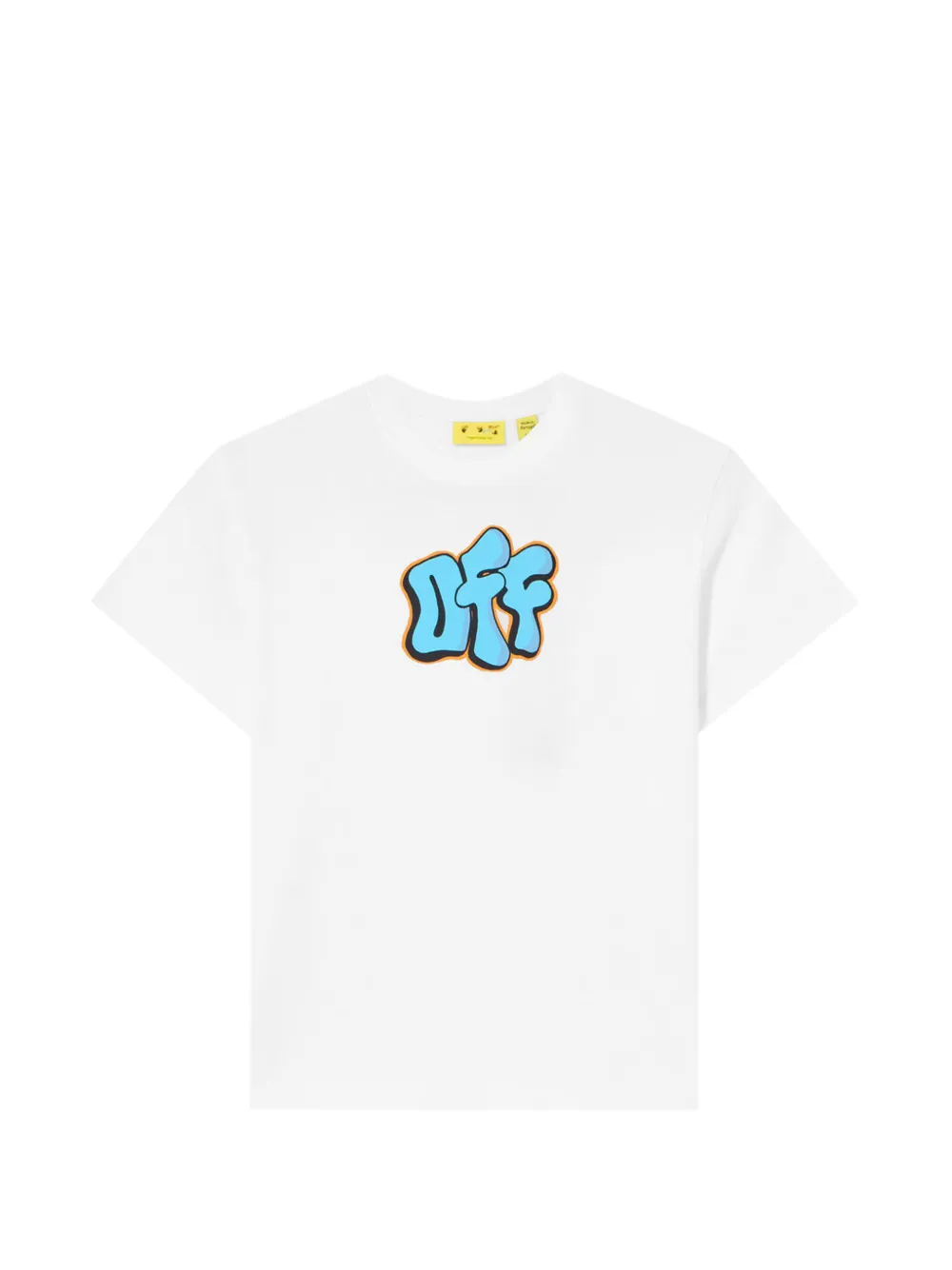 Off-White Kids Graffiti logo-print T-shirt - Bianco