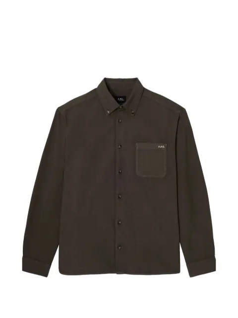 A.P.C. Mateo logo shirt