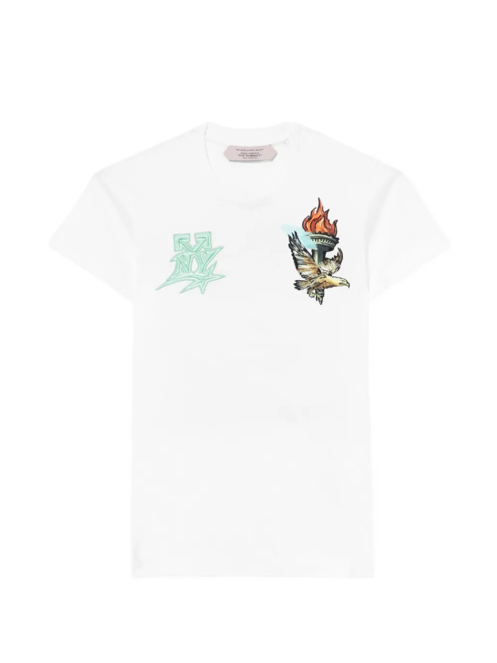 Off-White graphic-print cotton T-shirt - Weiß