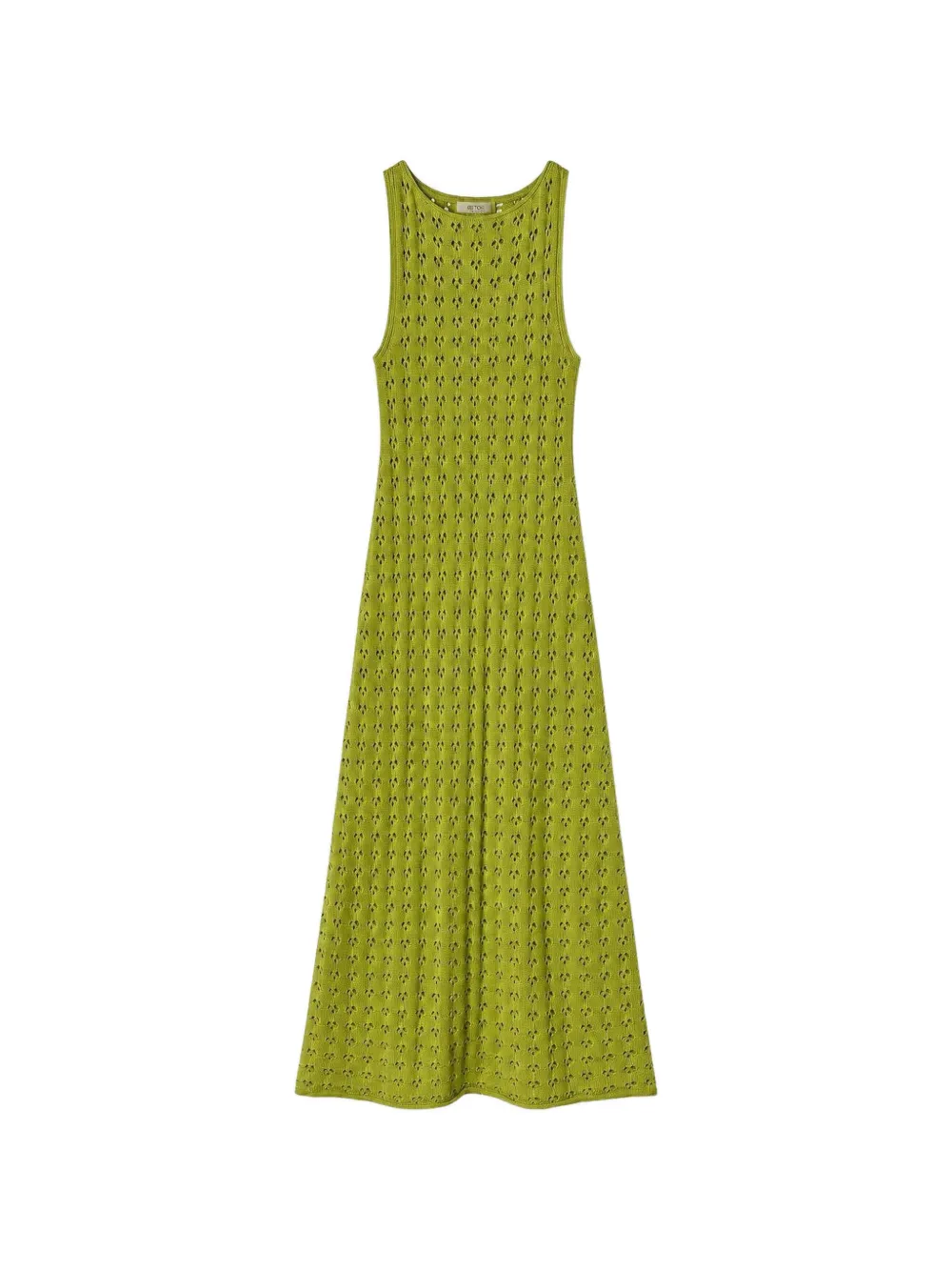 RETORI openwork-knit maxi dress - Green