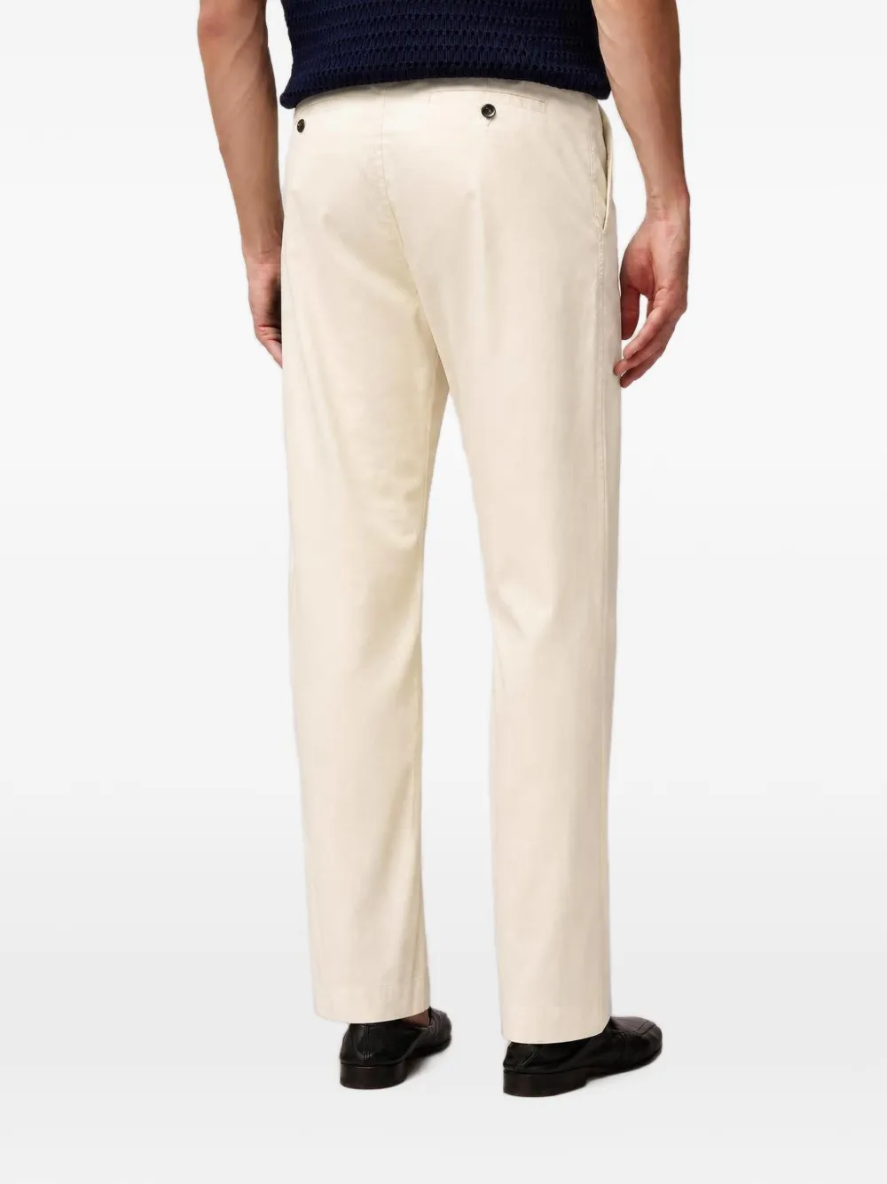 RETORI belted embroidered trousers Beige
