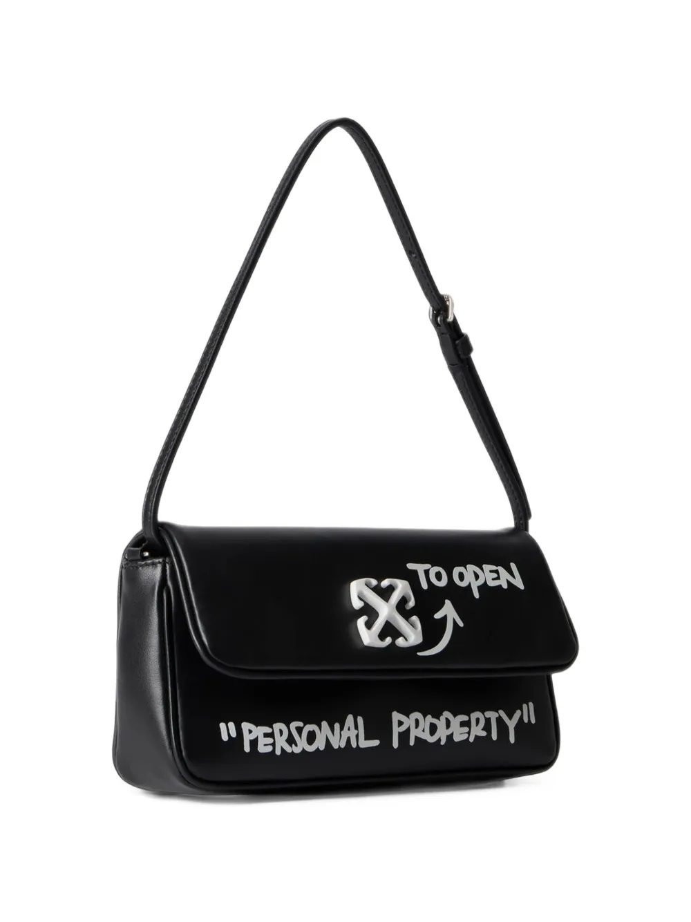 Off-White Jitney 0.7 Quote shoulder bag Zwart