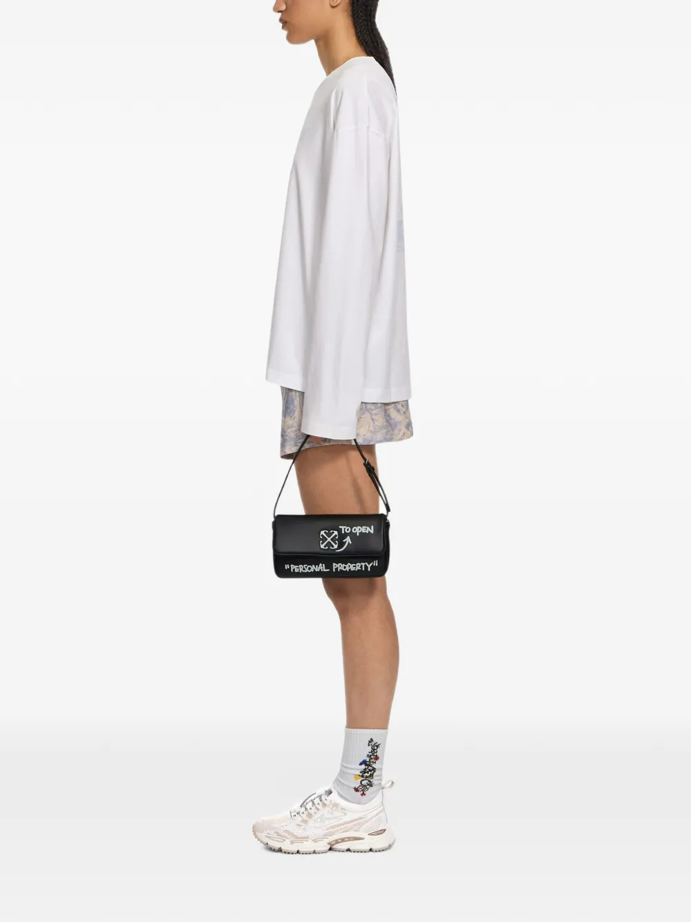 Off-White Jitney 0.7 Quote shoulder bag Zwart