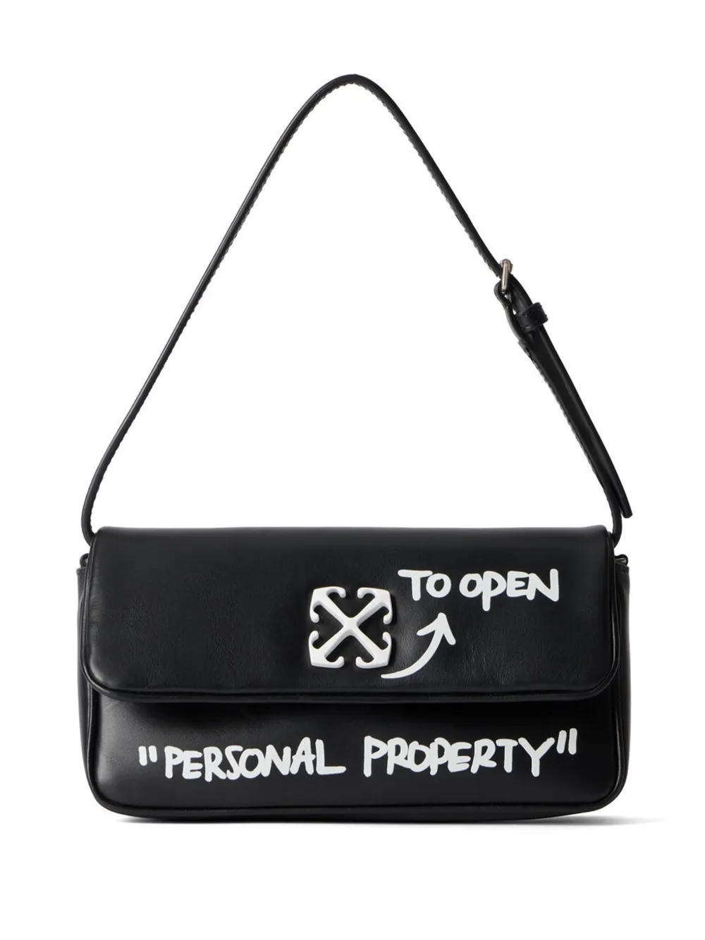 Off-White Jitney 0.7 Quote shoulder bag - Nero