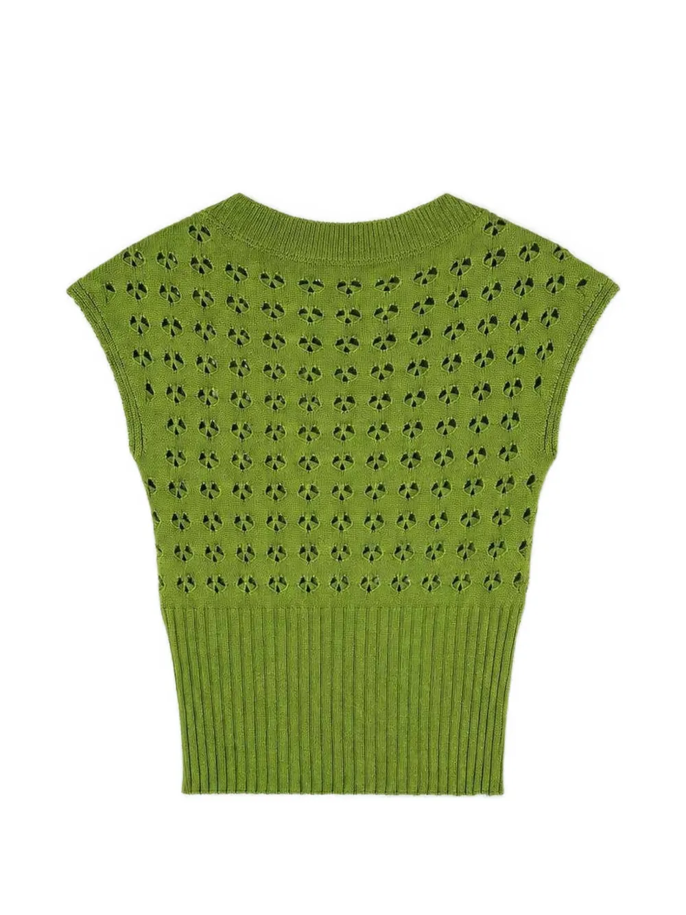 RETORI openwork-knit top Groen