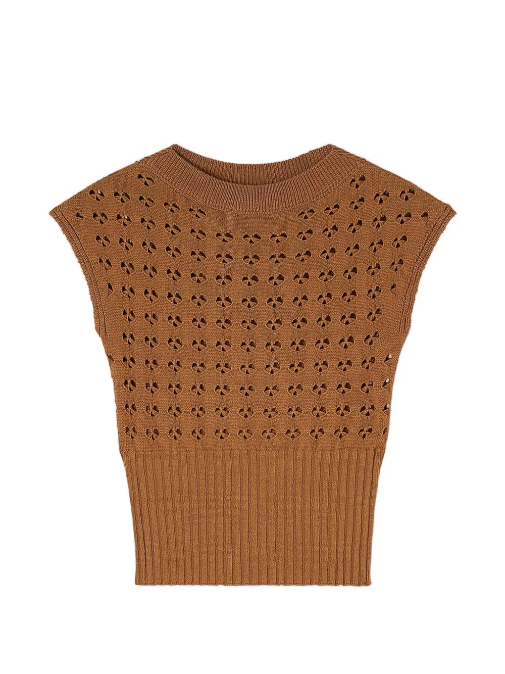 RETORI openwork-knit top Bruin