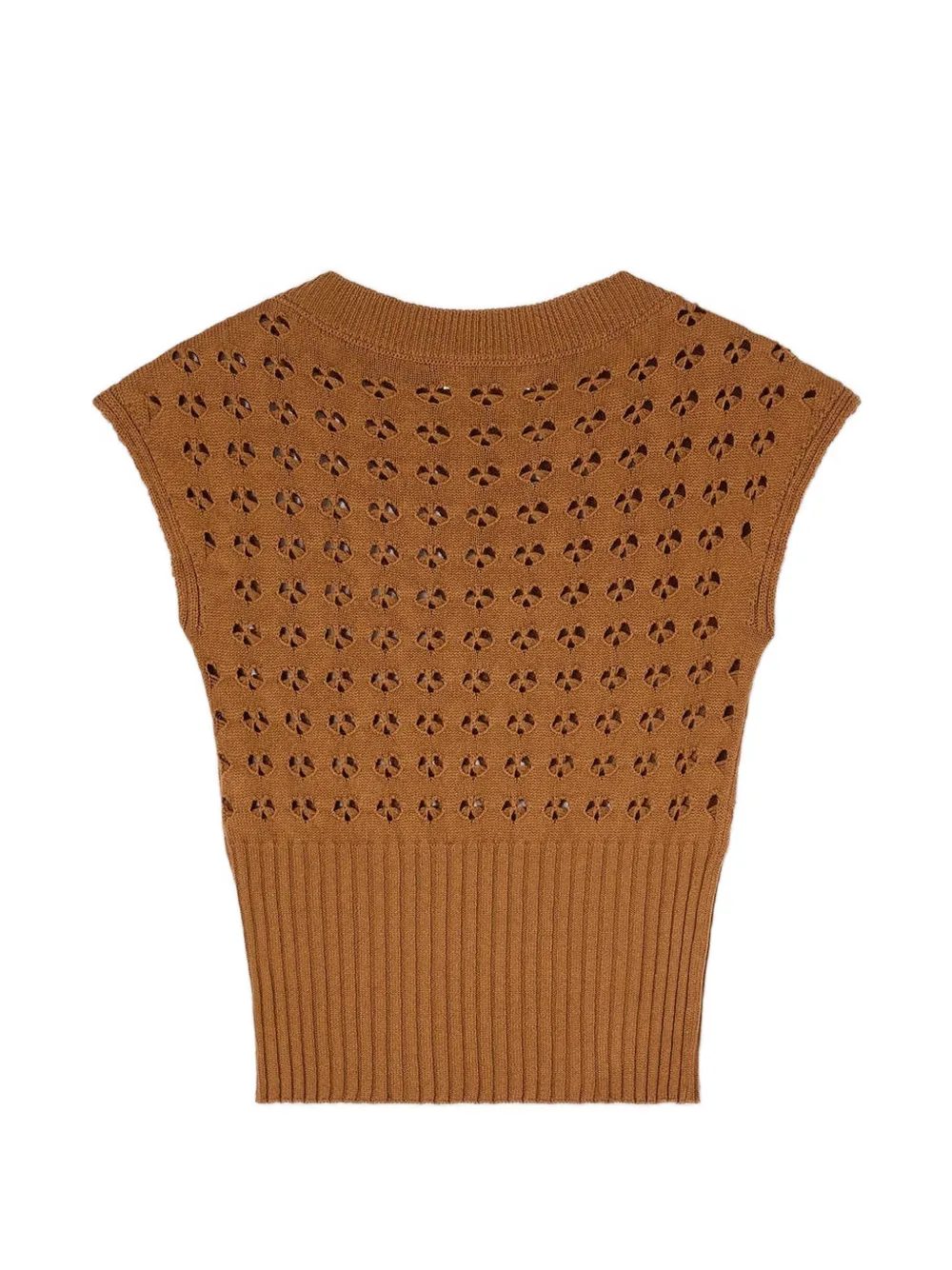 RETORI openwork-knit top Bruin
