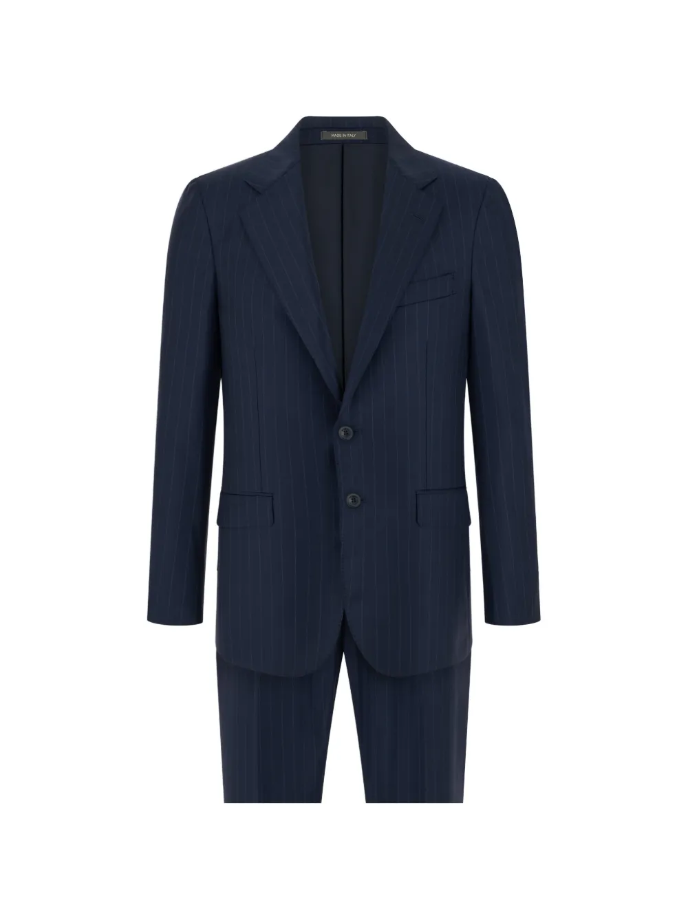 Boggi Milano suit pinstripe in S130 wool - Blu