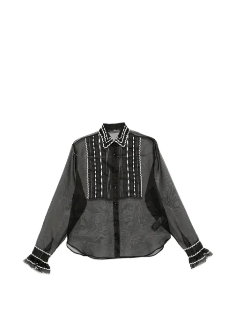 Ermanno Scervino scalloped-embroidered shirt