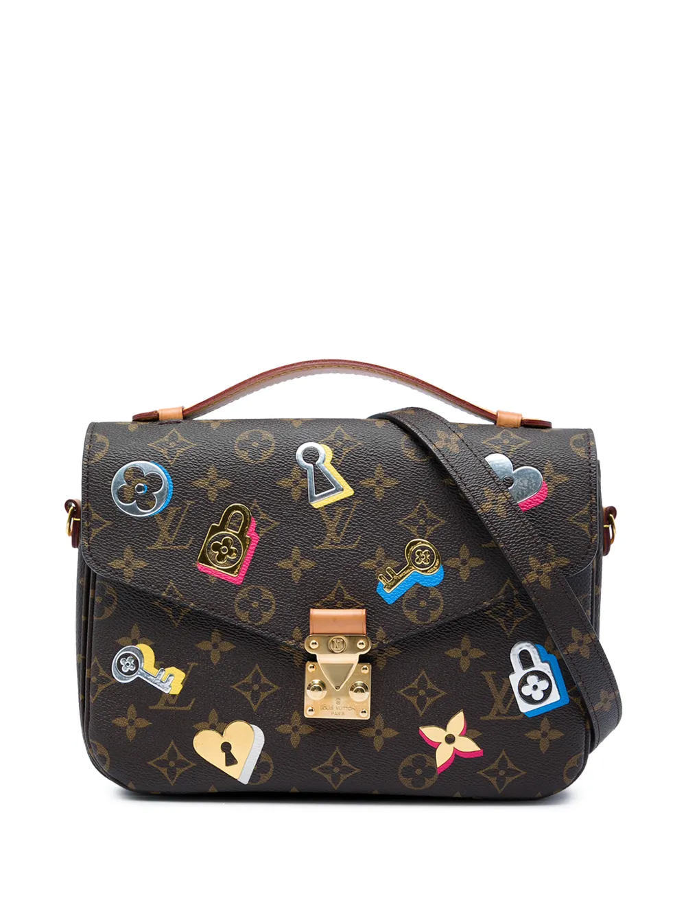 Louis Vuitton Pre-Owned 2019 Monogram Love Lock Pochette Metis satchel - Brown