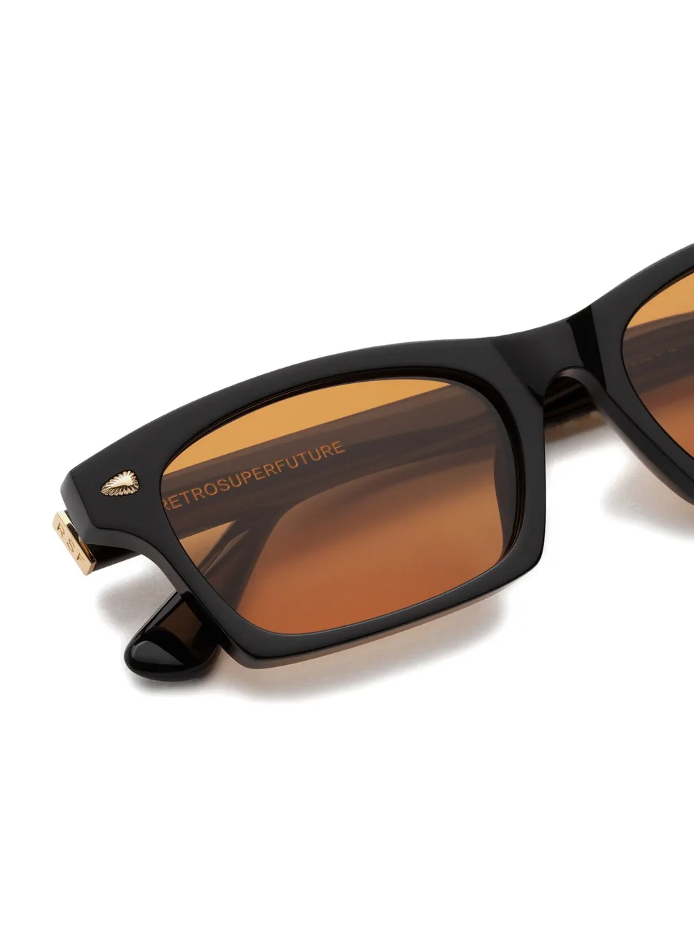 Retrosuperfuture Tayo rectangle-frame sunglasses Zwart