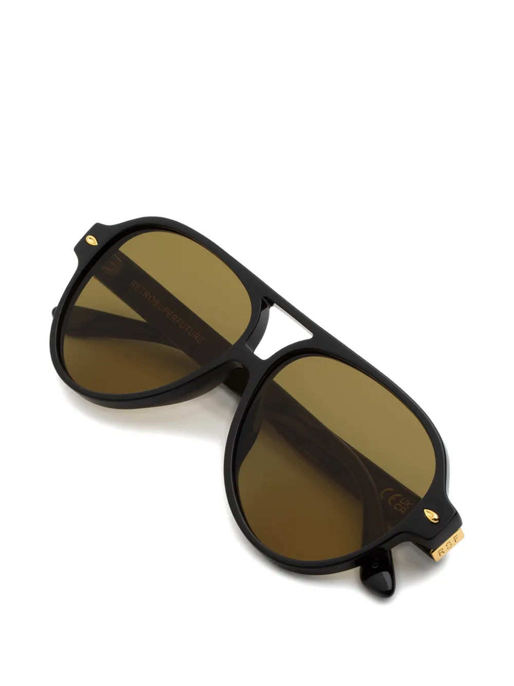 Retrosuperfuture Ombra pilot-frame sunglasses Zwart