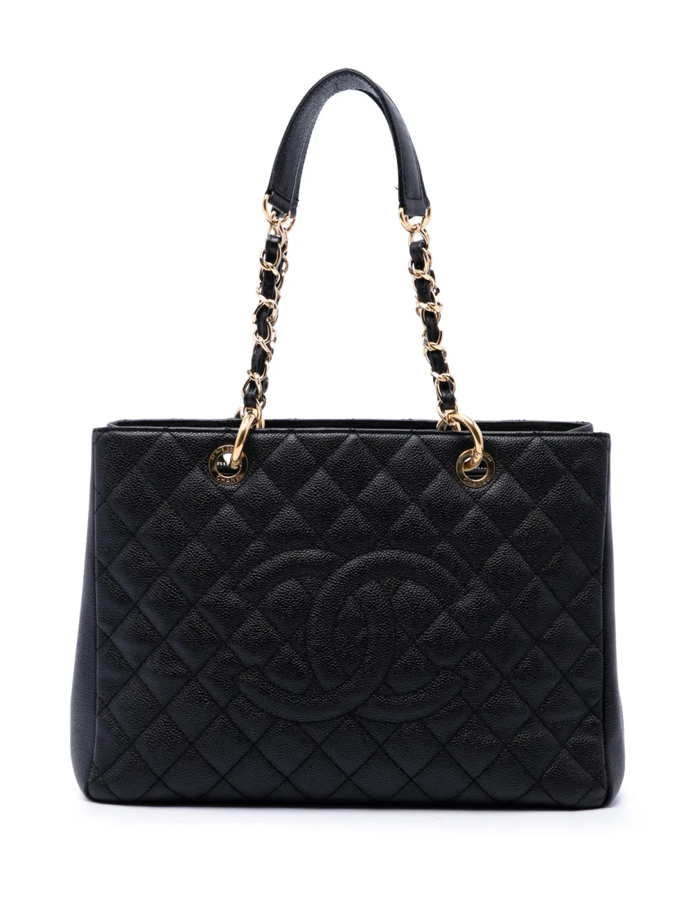 CHANEL Pre-Owned 2013-2014 Caviar Grand Shopping tote bag - Schwarz