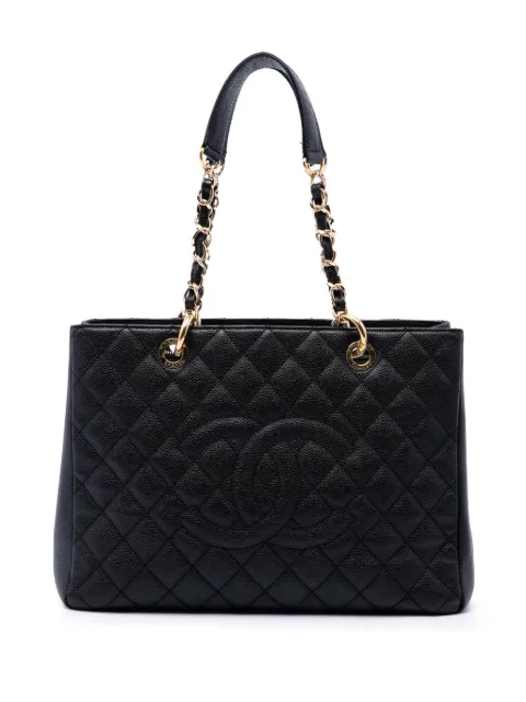 CHANEL Pre-Owned 2013-2014 Caviar Grand Shopping tote bag