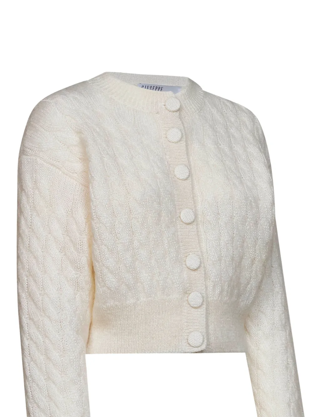 Giuseppe Di Morabito cable-stitch knit cardigan Beige