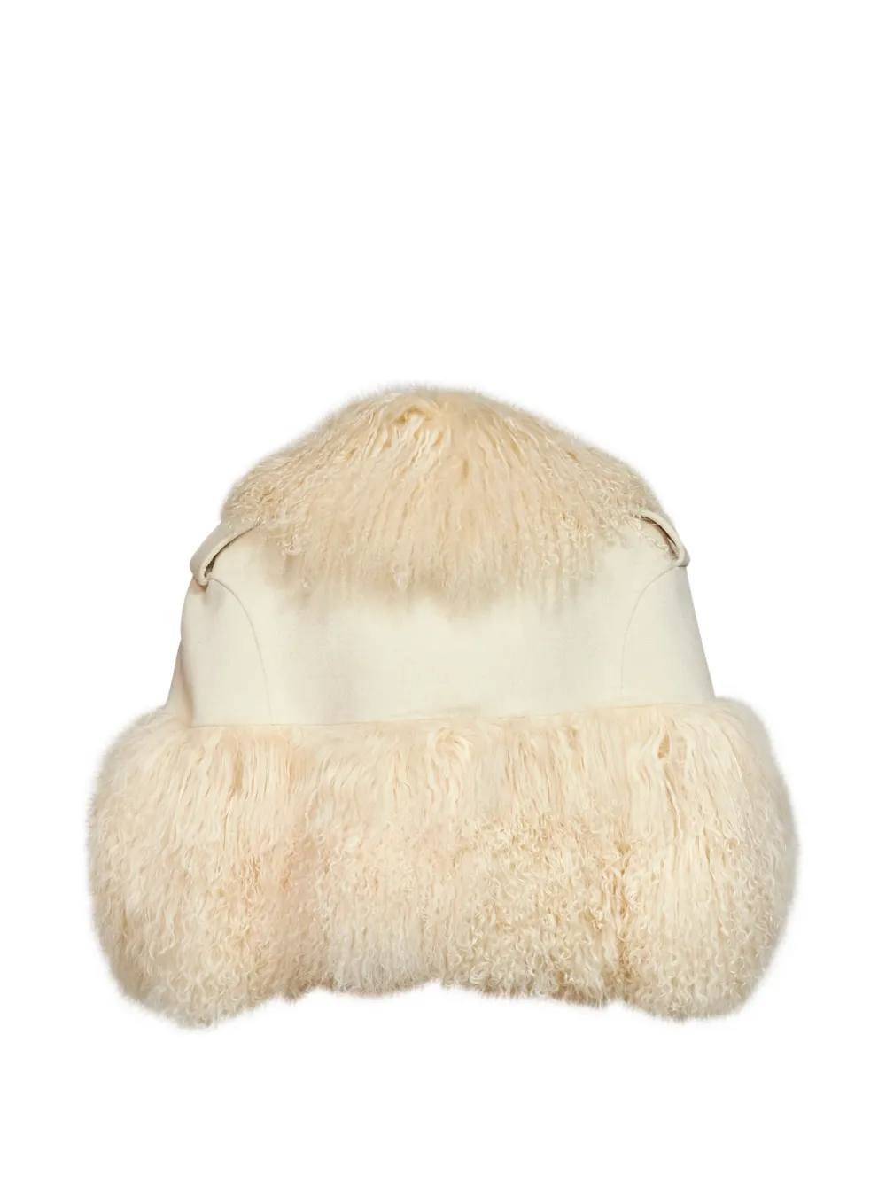 Giuseppe Di Morabito fur-trimmed cropped jacket Beige