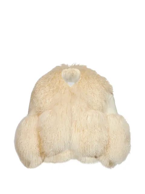 Giuseppe Di Morabito fur-trimmed cropped jacket