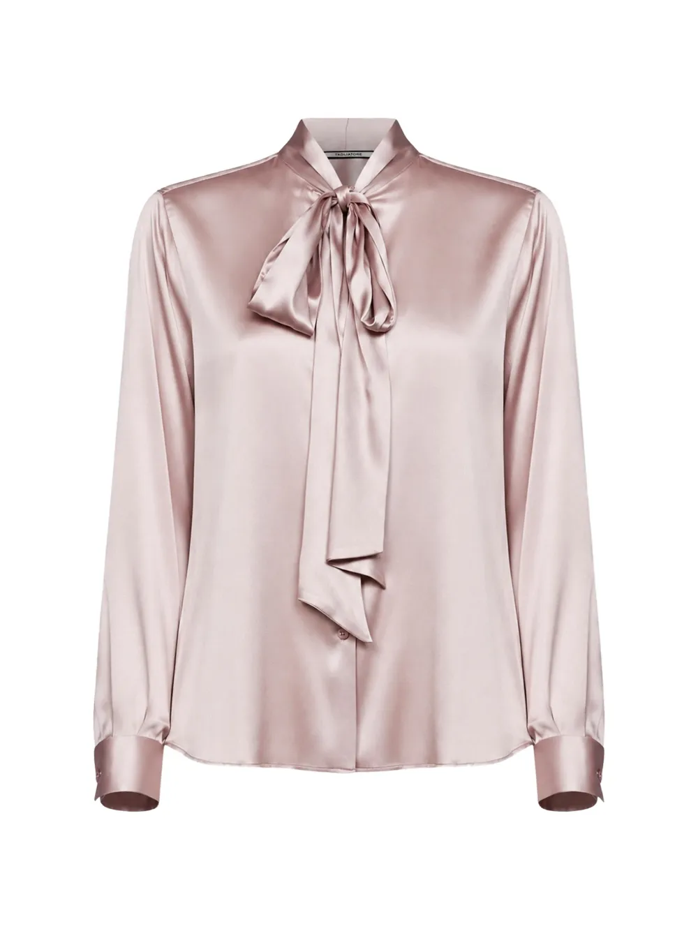 Tagliatore self-tie lavallière shirt - Rose