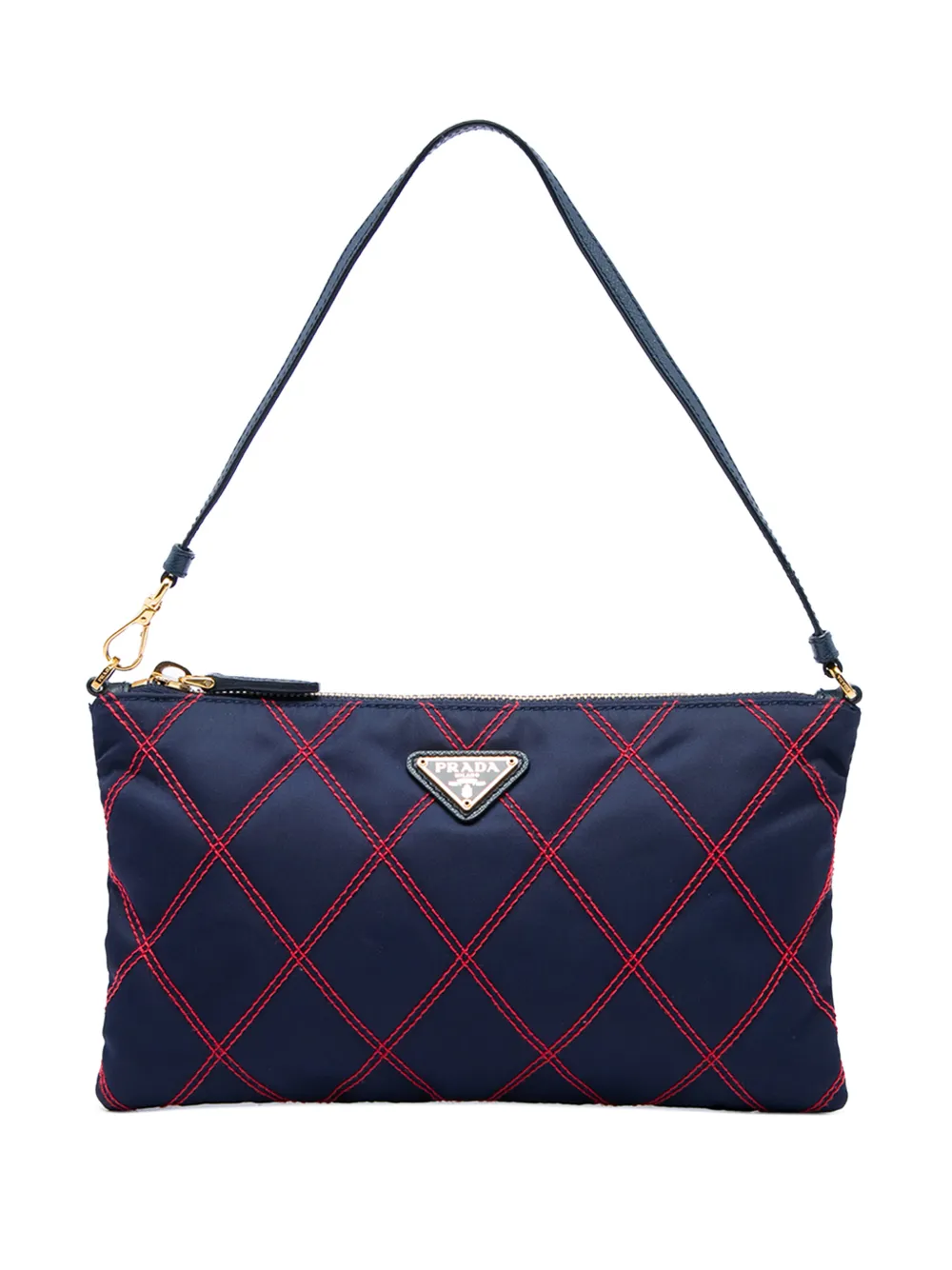 Prada Pre-Owned 2000-2013 Impuntu Tessuto shoulder bag - Blue
