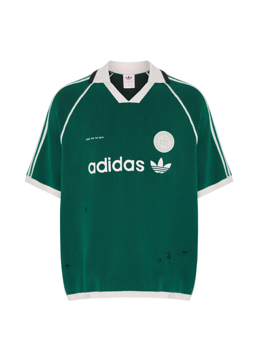 Song For The Mute x Adidas logo-embroidered polo shirt - Verde