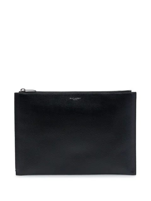 Saint Laurent Pre-Owned 2016 Grain De Poudre Zip clutch bag