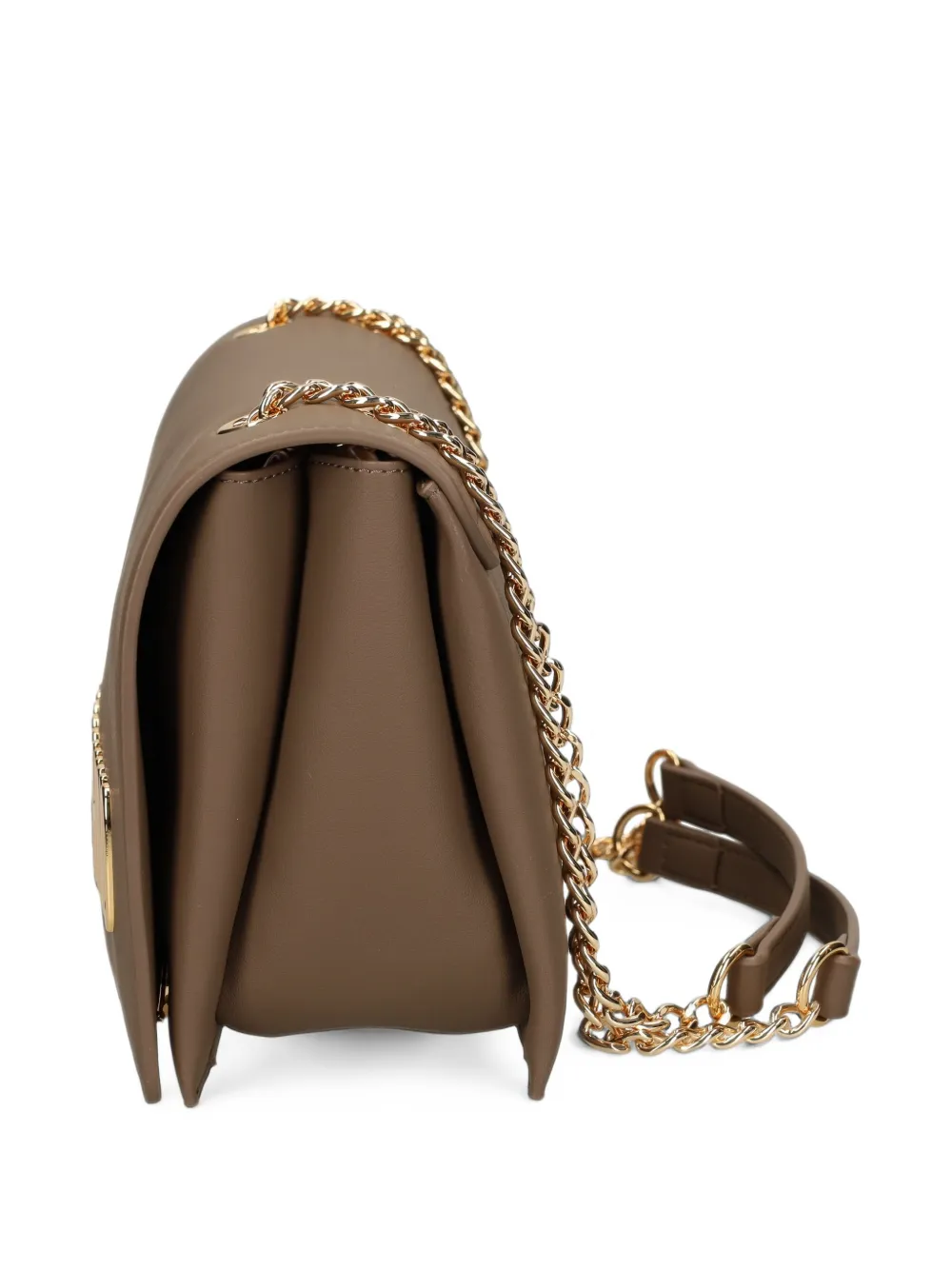 Love Moschino Love logo-plaque shoulder bag Bruin
