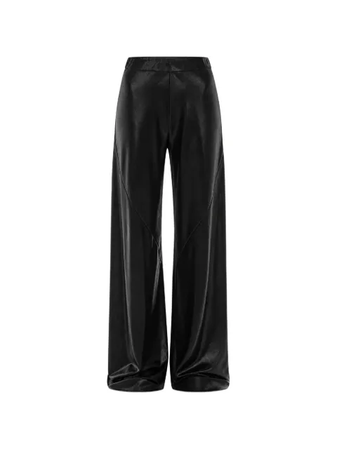 Circus Hotel coated-finish wide-leg trousers