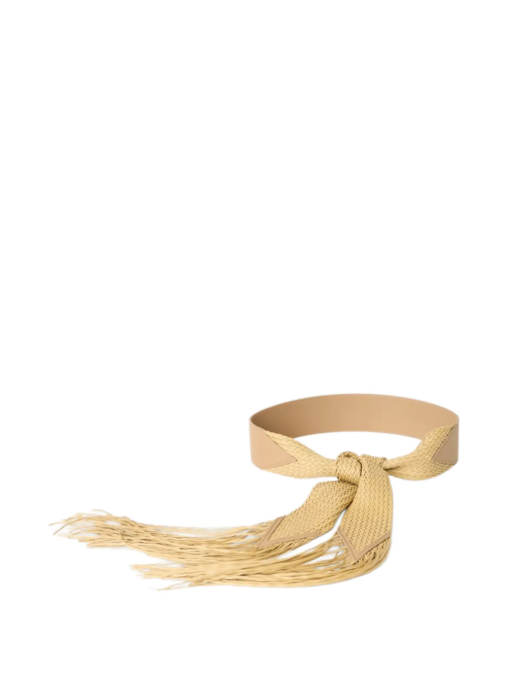 B-Low The Belt Ronan woven fringe belt - Toni neutri