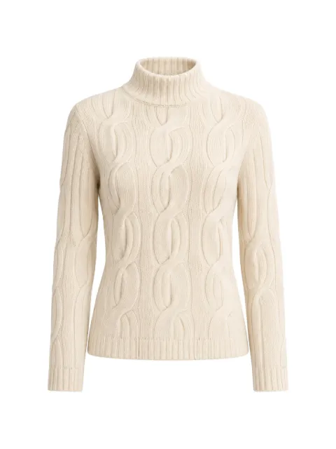 Kinross Cashmere suéter en tejido de ochos Luxe