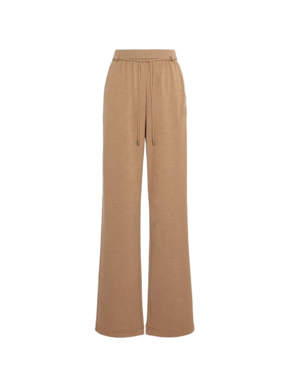 Max Mara double wool jersey trousers Beige