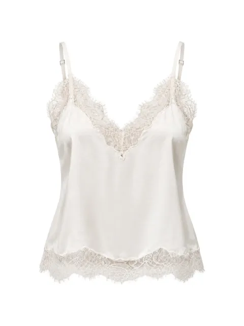 Citizens of Humanity lace-trimmed satin top