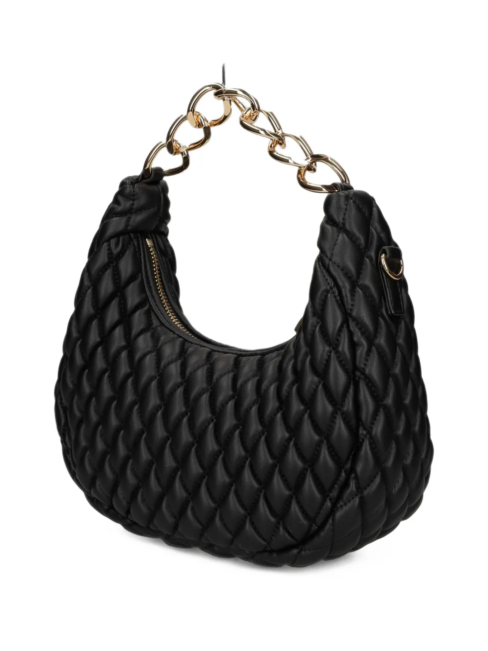 Love Moschino Love Bubbly gewatteerde shopper met schakelketting Zwart