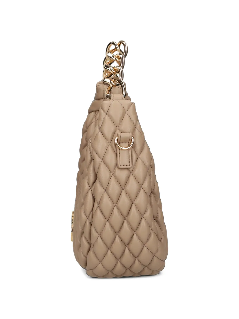 Love Moschino quilted chain-link shoulder bag Beige