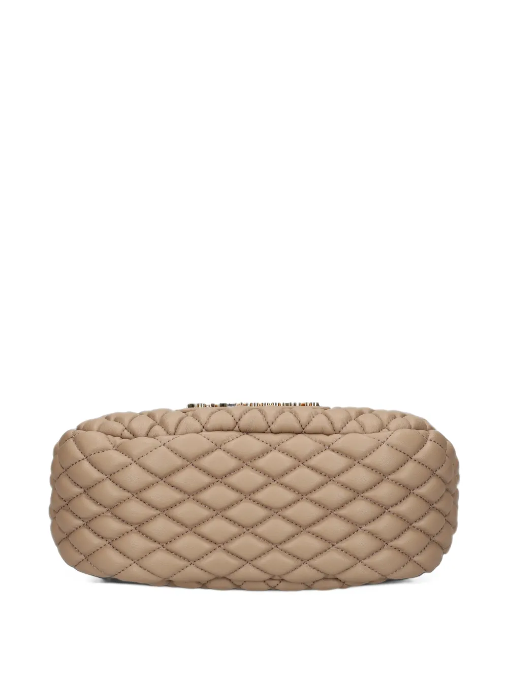Love Moschino quilted chain-link shoulder bag Beige