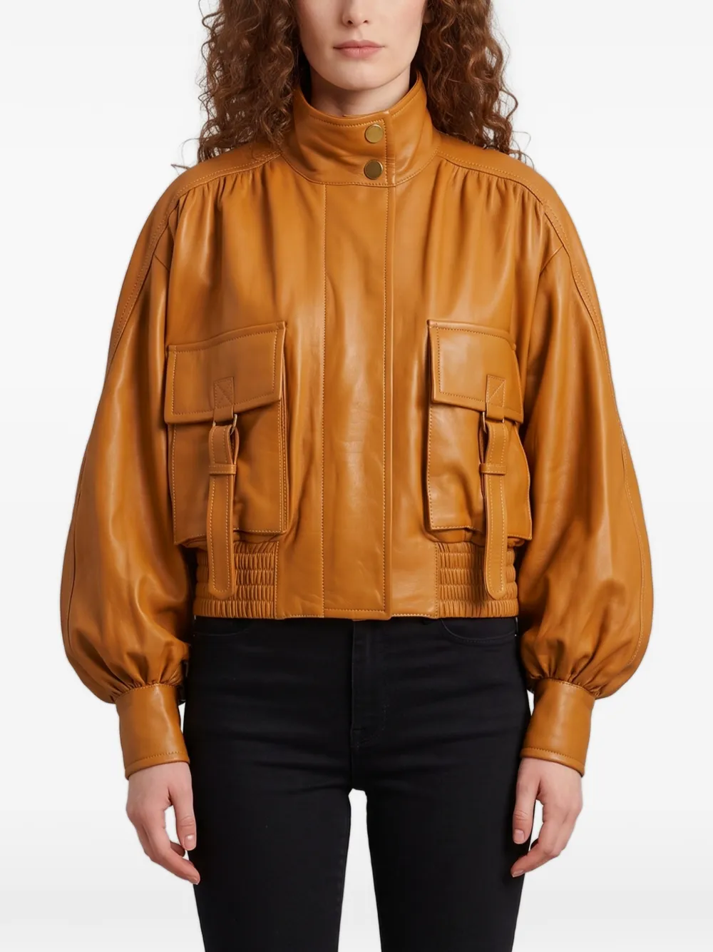 ZIMMERMANN Valiant leather jacket - Braun