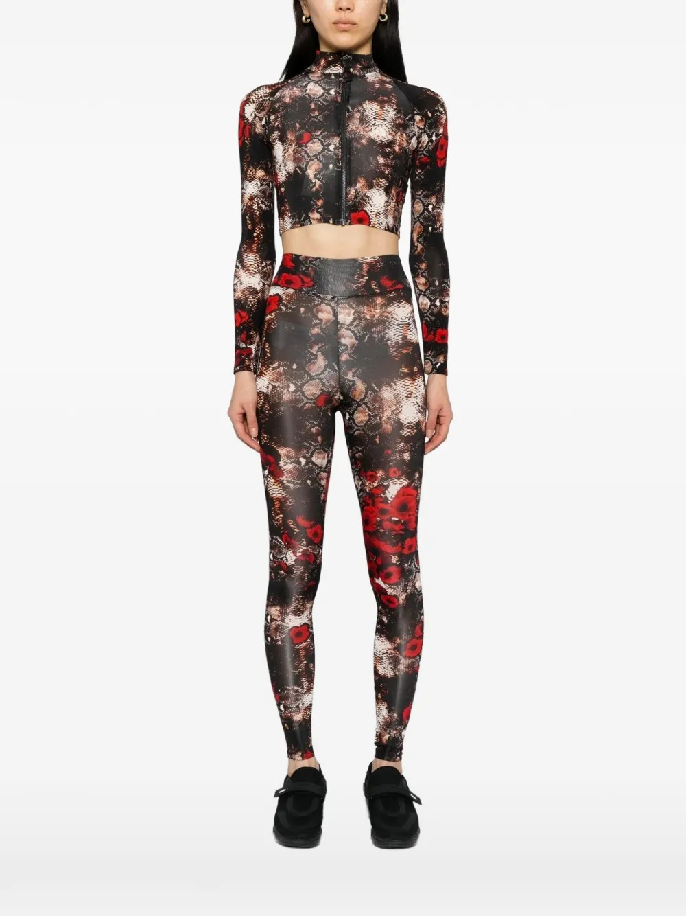 Tessitura Snake Poppies crop top