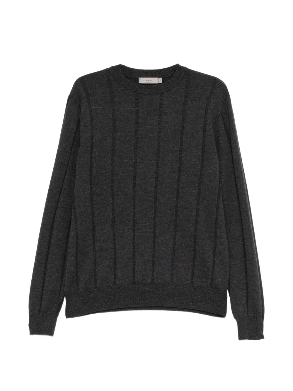 Canali ribbed-knit sweater Grijs