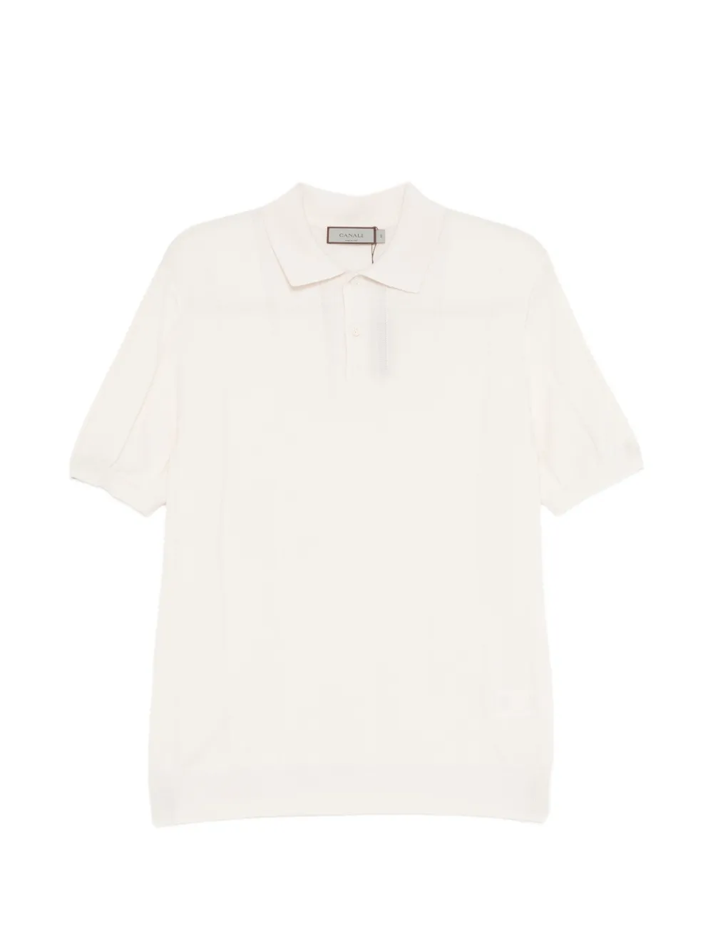 Canali ribbed-knit polo shirt - Toni neutri