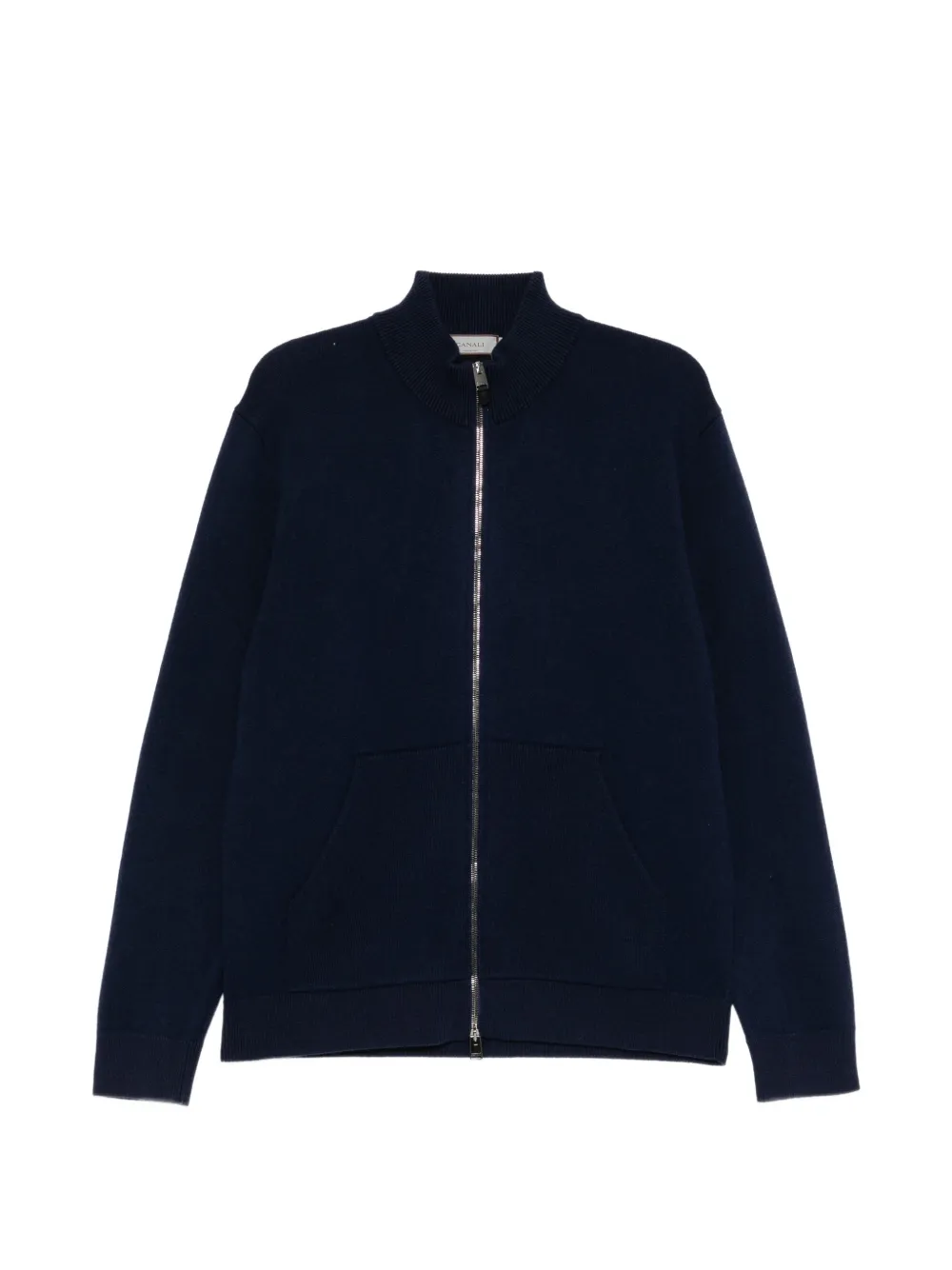 Canali zip-up knitted sweater - Blu