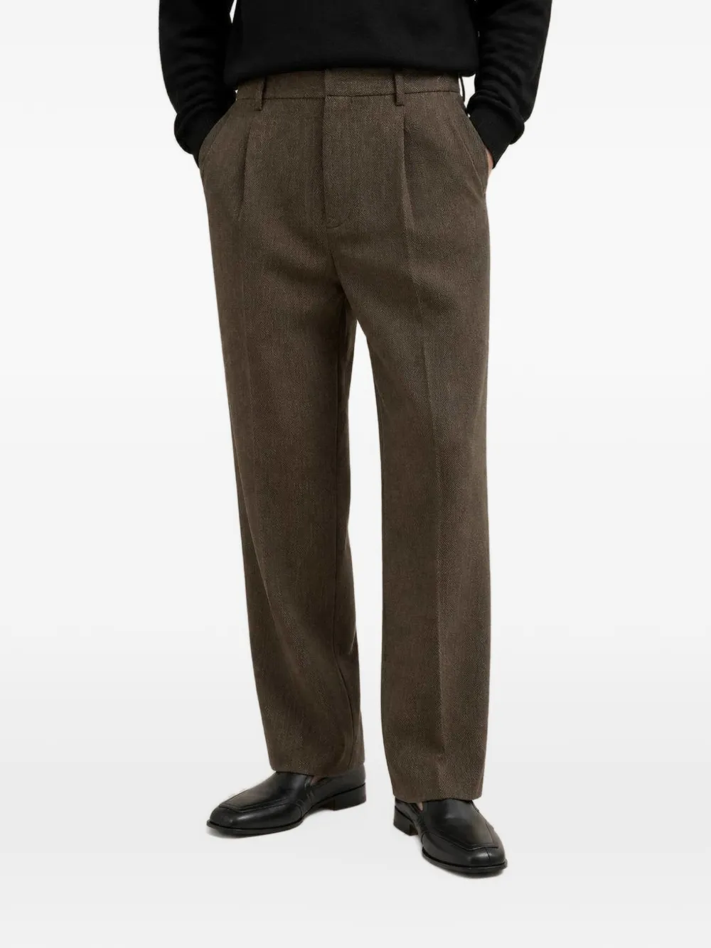 RETORI pleated tailored trousers Bruin